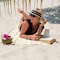 Hospeco California Cabana Beach Towels 30x70 Gray - (4pk) CABANA-GY - alternate 4